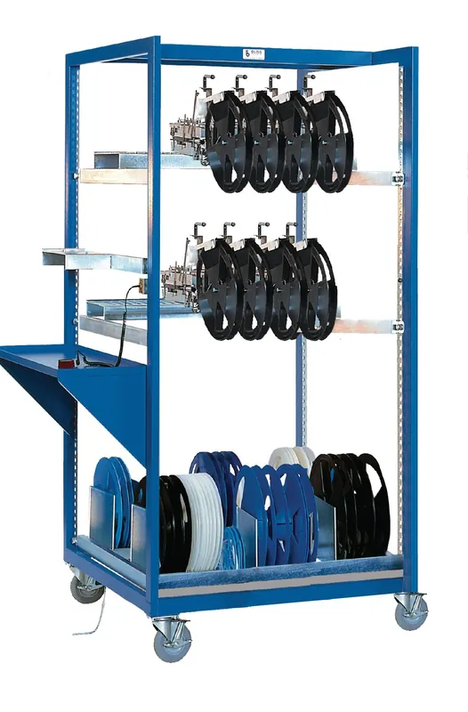 BUILT RIGHT COSWS3658 Open-Style Welded SMT Cart, 36" x 37" x 58"