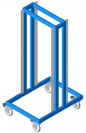 BUILT RIGHT CCSWS6056 Column-Style Welded SMT Cart, 60" x 29" x 56"