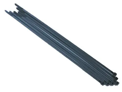 Accuform HTT103 Black Nylon Zip Ties, 10.75"