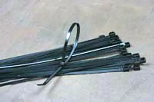 Accuform HTT104 Release Style Black Nylon Ties, 11"
