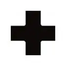 Accuform PTP212BK Tough-Mark™ Heavy Duty Floor Marking Shapes, Quad Corner, Black, 6" x 6"