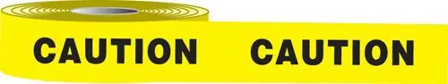 Accuform PTP121 Floor Stripe™ High Performance Floor Marking Tape, "Caution", 3" x 50‘