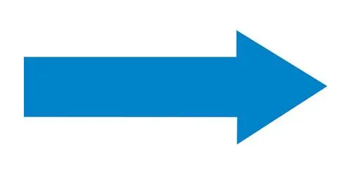 PVC Arrow, 12" x 4"