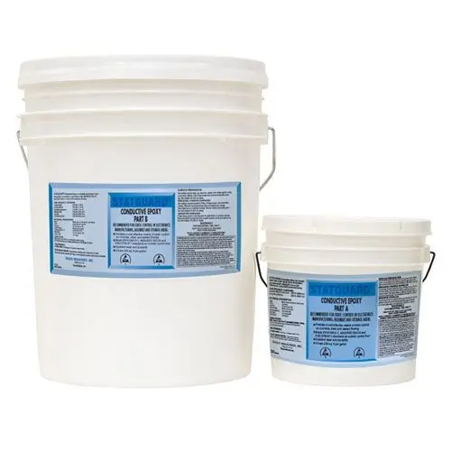 Statguard Flooring 46057 Conductive 2 Part Epoxy Floor Coating, Light Gray, 4 Gallon Pail