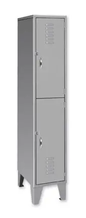Pucel DTL-1818-72 Double Tier Steel Lockers with 2 Doors, 18" x 18" x 72"