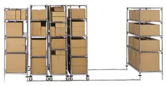 Metro qwikTrack® High-Density Storage System, Stainless Steel