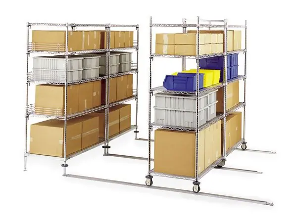 Metro qwikTRAK® Double-Deep High Density Storage System, Metroseal® Green epoxy
