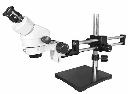 View Solutions SZ02030122 Stereo Zoom Binocular Microscope with Dual Boom Stand