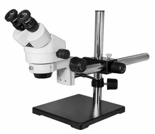 View Solutions SZ02010421 Stereo Zoom Binocular Microscope with Boom Stand