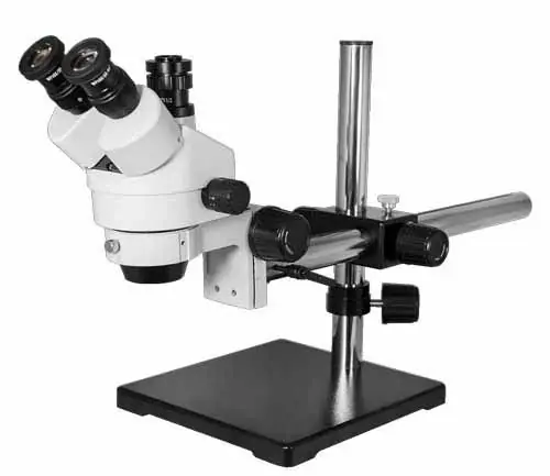 View Solutions SZ02010431 Stereo Zoom Trinocular Microscope with Boom Stand