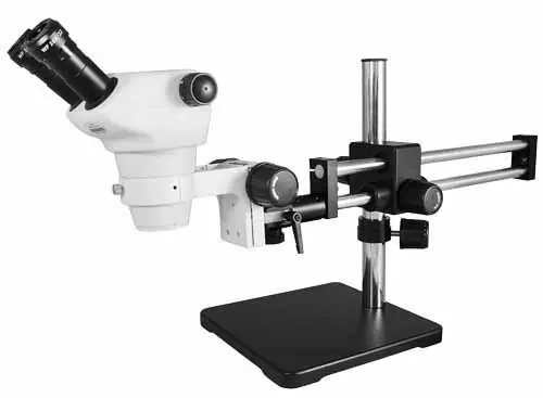 View Solutions SZ02030521 Stereo Zoom Binocular Microscope with Dual Boom Stand
