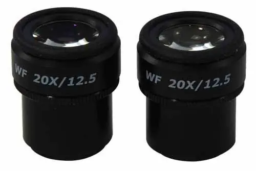 View Solutions SZ17013621 High Eyepoint Eyepieces for 8-50x Stereo Zoom Microscopes, 20x