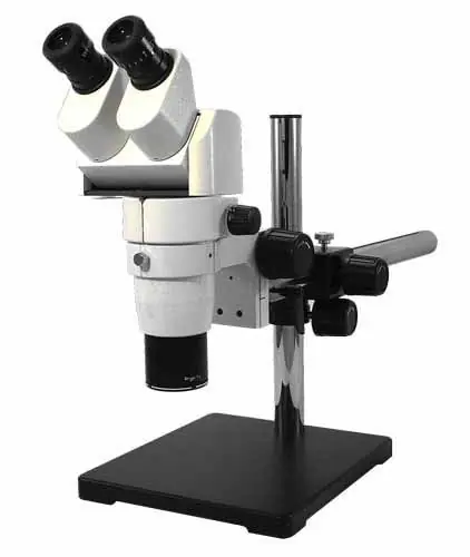 View Solutions PZ02040422 Parallel Stereo Zoom Binocular Microscope with Boom Stand