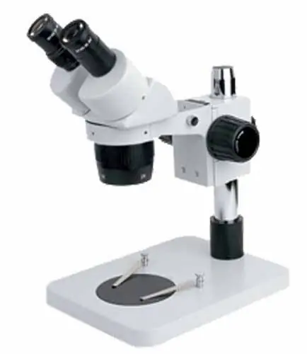 View Solutions FS05030121 Dual-Power Stereo Binocular Microscope with Post Stand
