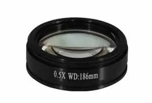 View Solutions PZ04014211 Infinity Achromatic Objective Lens for 8-80x Parallel Stereo Zoom Microscopes, 0.5x