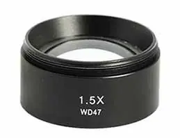 View Solutions SZ05014511 Auxiliary Objective Lens for 6.7-45x Stereo Zoom Microscopes, 1.5x