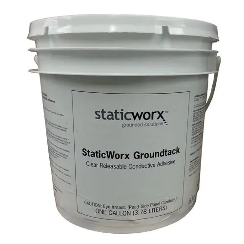 Staticworx GROUNDTACK-4GAL GroundTack™ One-Part Acrylic Adhesive, 4 Gallon Pail