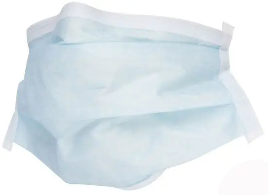 Critical Cover® PFL® Pleated Disposable Face Mask, Blue (Box of 50)