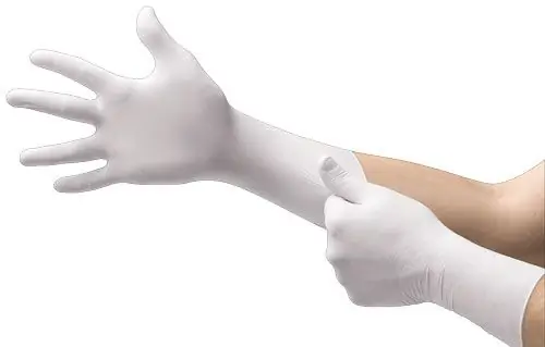Ansell CE5-755 Microflex® 4 Mil Anti-Static Nitrile Cleanroom Gloves, White