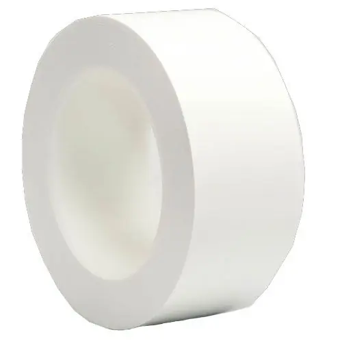 CleanPro® Ultra Clean Low-Adhesion Perforated Polyethylene Cleanroom Tape, White, 3" x 108‘
