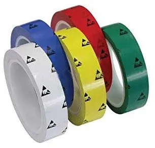 CleanPro® Ultra Clean Printed & Laminated Anti-Static Vinyl Cleanroom Marking Tape, 0.5" x 108‘