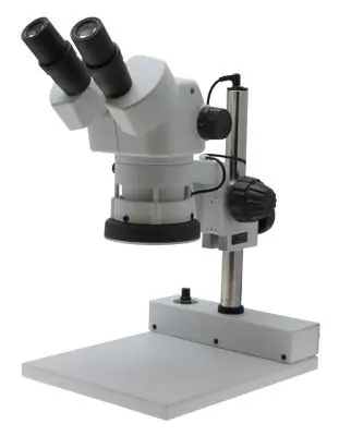 Aven SPZ-50E ESD-Safe Stereo Zoom Binocular Microscope with Lab Base & LED Ring Light