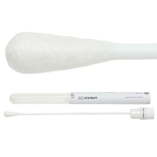 Texwipe STX705PT Sterile Cotton Collection Swab with Flexible Polystyrene Handle & Transportation System, 6.102" OAL (Case of 500 (10 Bags of 50))