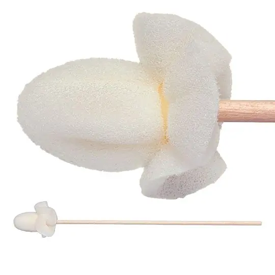 Texwipe TX700B Seamless Foam Covered Cotton Cleanroom Swab with Wood Handle, 6.063" OAL (Case of 2,500 (5 Bags of 500))