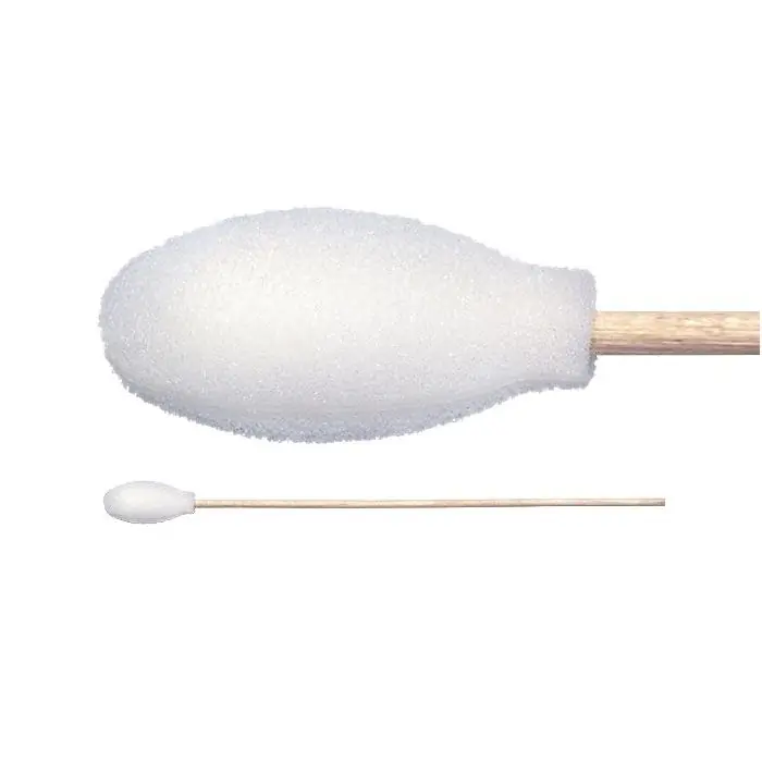 Texwipe TX720B Foam Covered Cotton Cleanroom Swab with Wood Handle, 6.063" OAL (Case of 2,500 (5 Bags of 500))