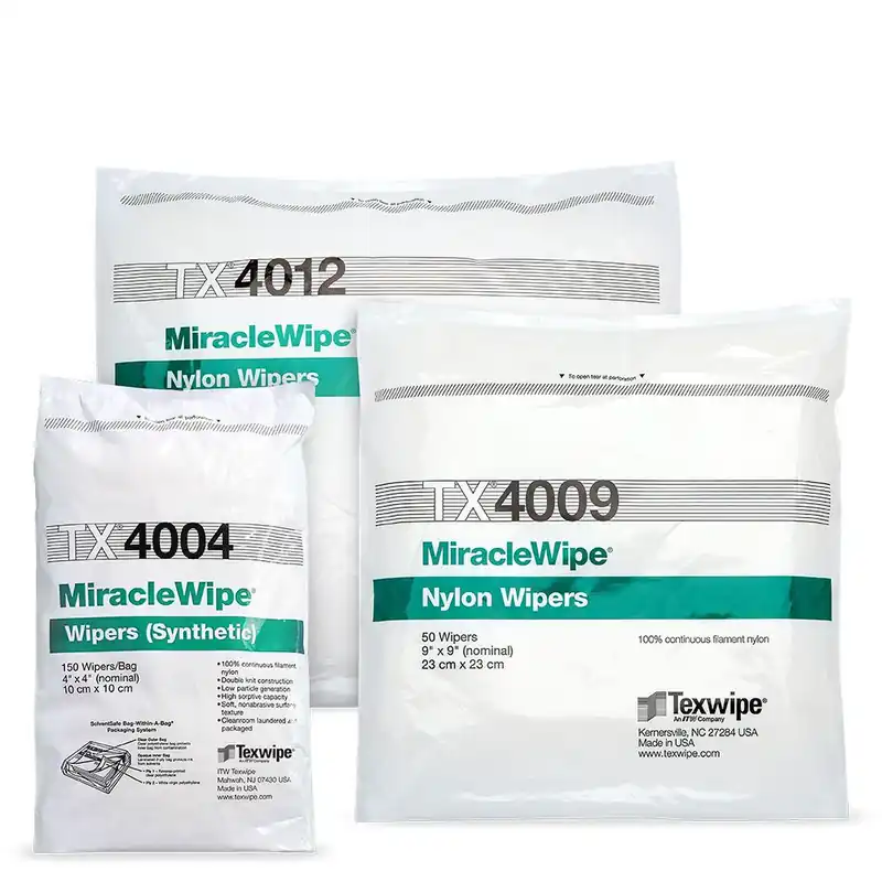 Texwipe MiracleWipe® Nylon Knit Cleanroom Wipers