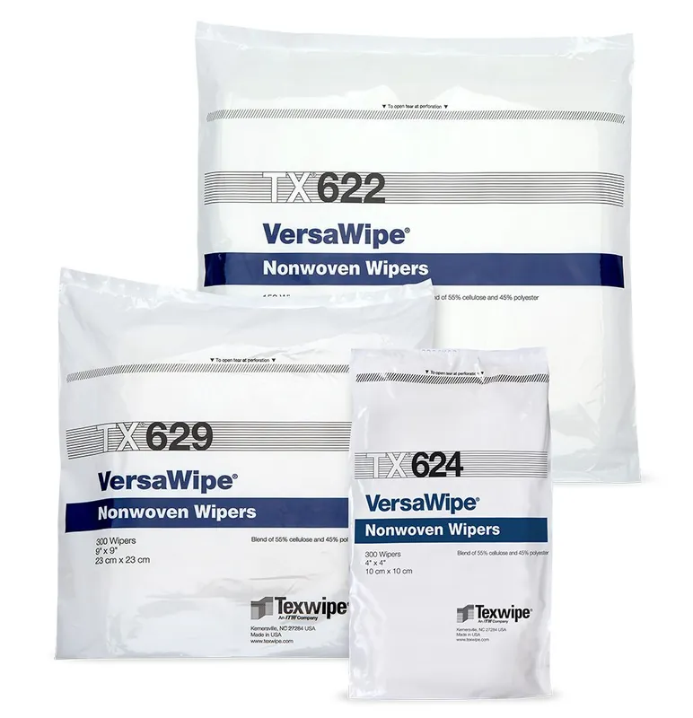Texwipe VersaWipe® Polycellulose Nonwoven Cleanroom Wipers