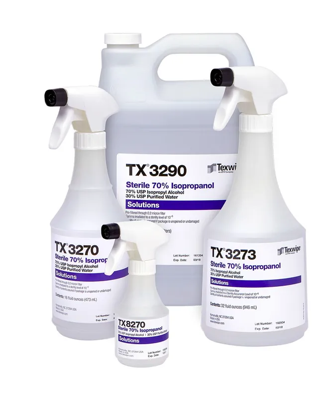 Texwipe 70% USP-Grade Sterile Isopropyl Alcohol (IPA)