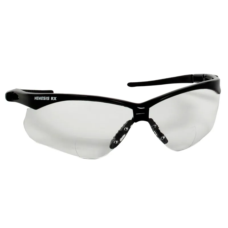Ansell Nemesis® V60 Readers Safety Glasses with 3x Magnification, Black Frame & Clear Lenses