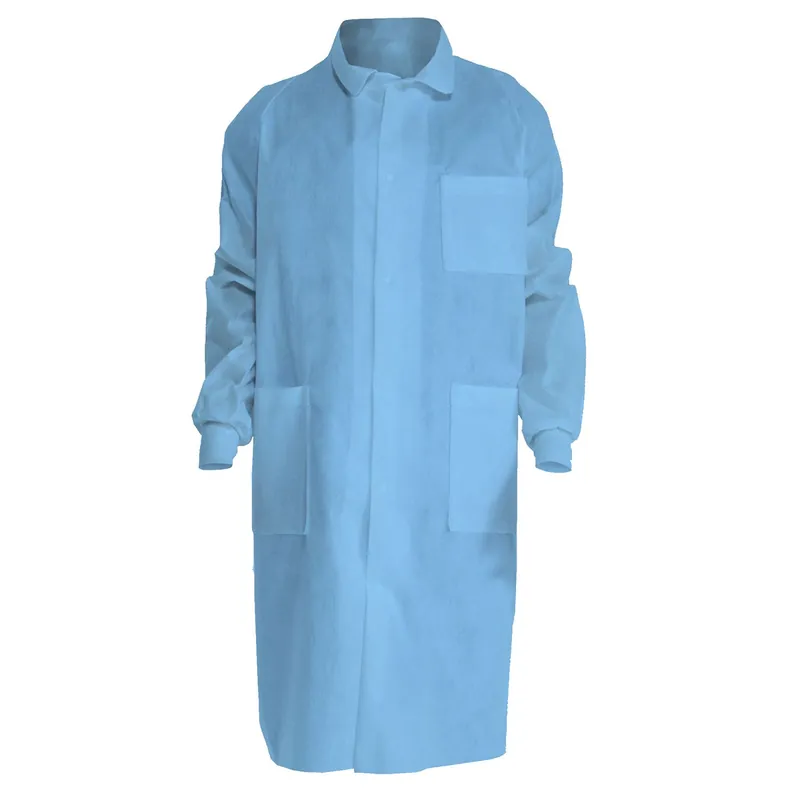 Kimtech™ A8 Certified Disposable Lab Coats with Extra Protection & 3 Pockets, Blue