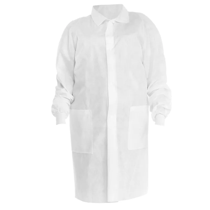 Kimtech™ A8 Certified Disposable Lab Coats with 2 Pockets, White