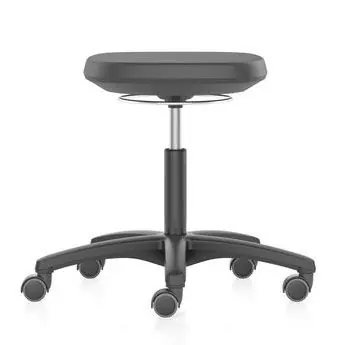 Cramer Citrus Desk Height Cleanroom Stool with 5-Star Base, Polyurethane