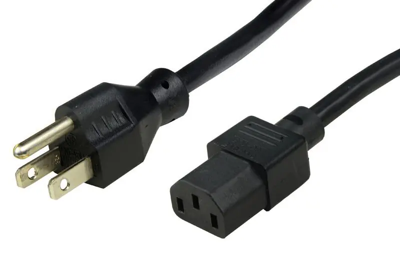 SCS 770000 IEC C-13 Power Cord with US Plug