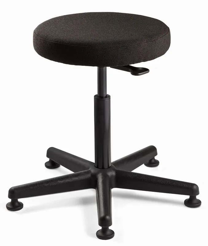 Bevco 3000-F Desk Height Backless Stool with 5-Star Base, Fabric
