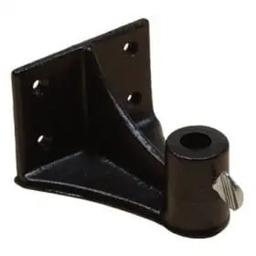 OC White 11426-B Black Permanent Wall-Mount Base Assembly for Accu-Lite™ Magnifiers