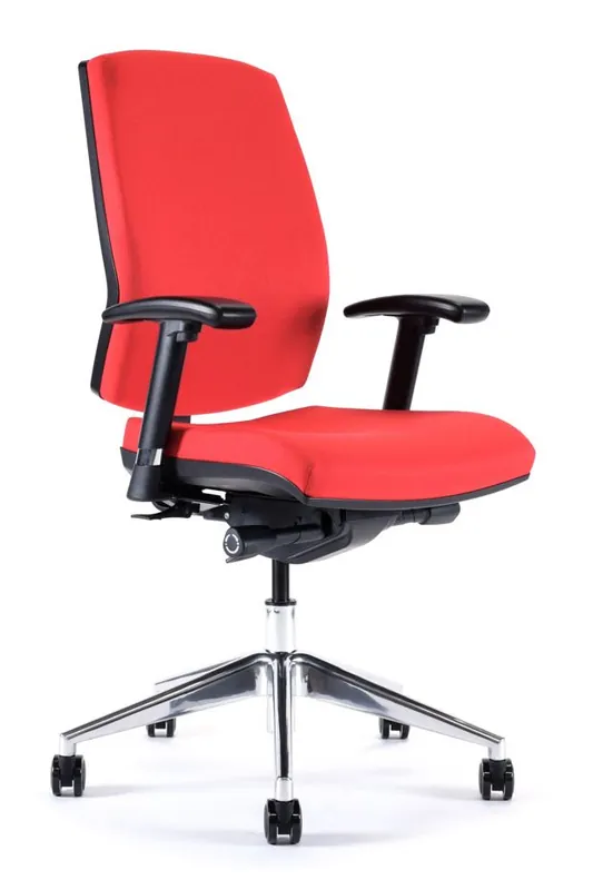 Gibo/Kodama EAL52BCS Alpha Series Desk Height ESD Office Chair with Polished Aluminum Base, Conductive Fabric