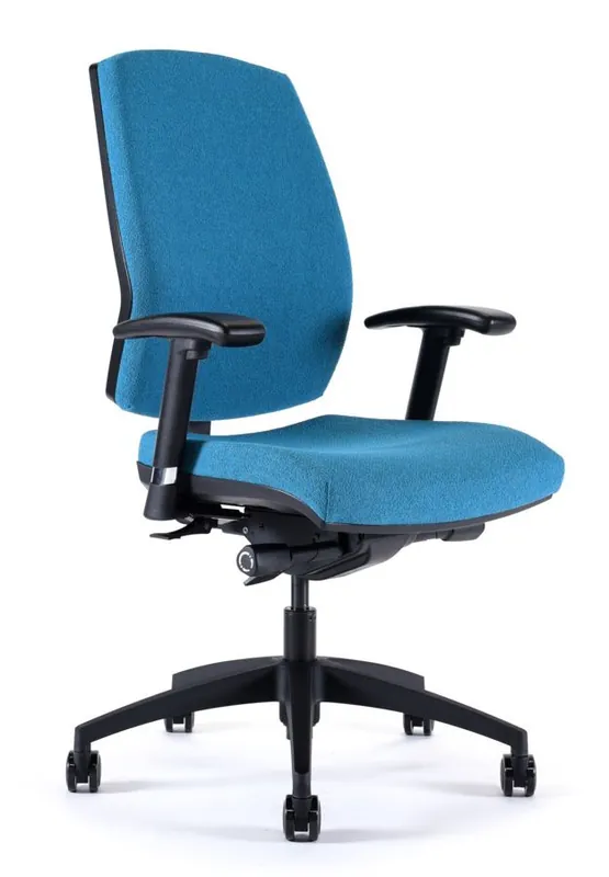 Gibo/Kodama AL40BCS Alpha Series Desk Height Office Chair with Black Nylon Base