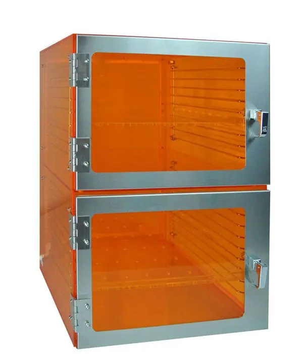 CleanPro® Desiccator Cabinet with Plenum Wall & 2 Chambers, 24" x 24" x 32"