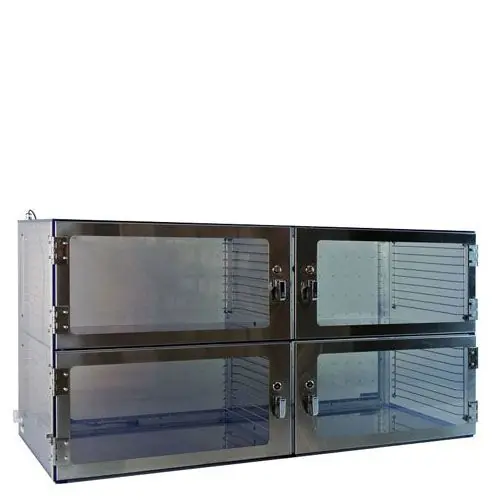 CleanPro® Desiccator Cabinet with Plenum Wall & 4 Chambers, 16" x 32" x 24"