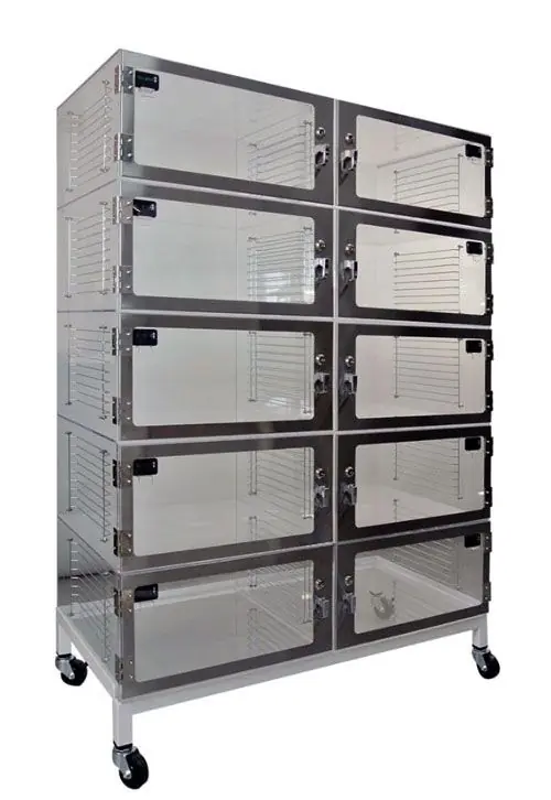 CleanPro® Desiccator Cabinet with Plenum Wall & 10 Chambers, 18" x 36" x 60"