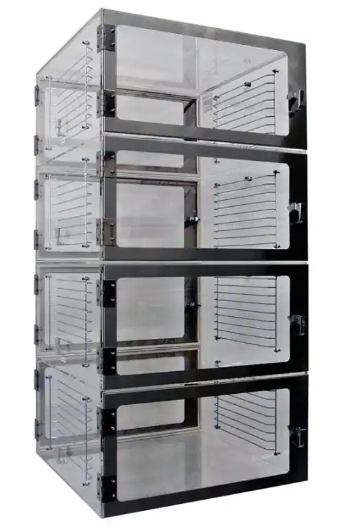 CleanPro® Pass-Through Desiccator Cabinet with 4 Chambers, 24" x 24" x 48"