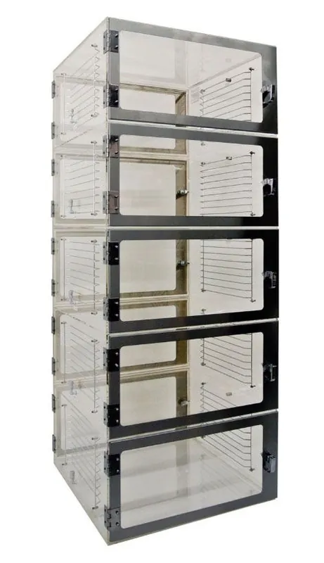 CleanPro® Pass-Through Desiccator Cabinet with 5 Chambers, 18" x 24" x 60"