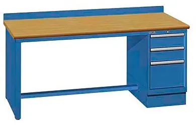 Lista XSTB22-72BT 30" x 72" Technical Workstation with Butcher Block Work Surface & Single Drawer Bank