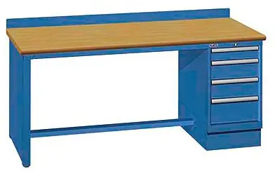 Lista XSTB30-60BT 30" x 60" Technical Workstation with Butcher Block Work Surface & Single Drawer Bank