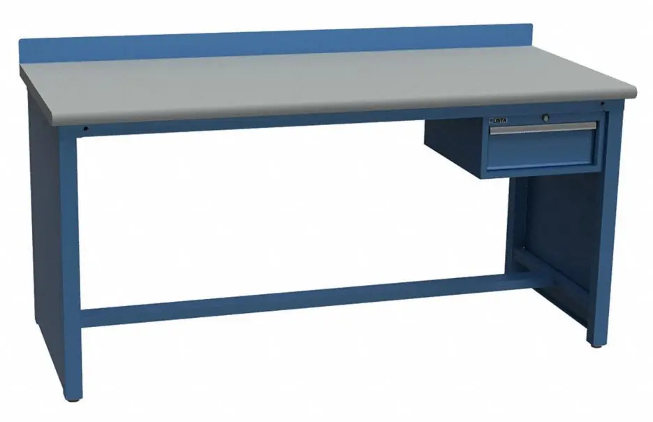 Lista XSTB103-72PT 30" x 72" Technical Bench with Laminate Work Surface & Hanging Drawer