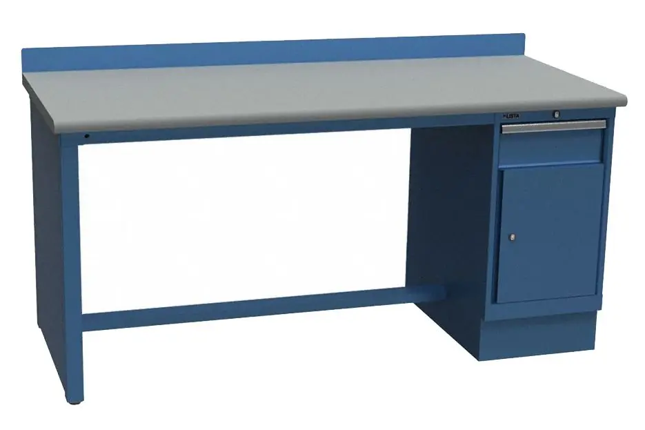 Lista XSTB83-72PT 30" x 72" Technical Workstation with Laminate Work Surface & Single Cabinet Base